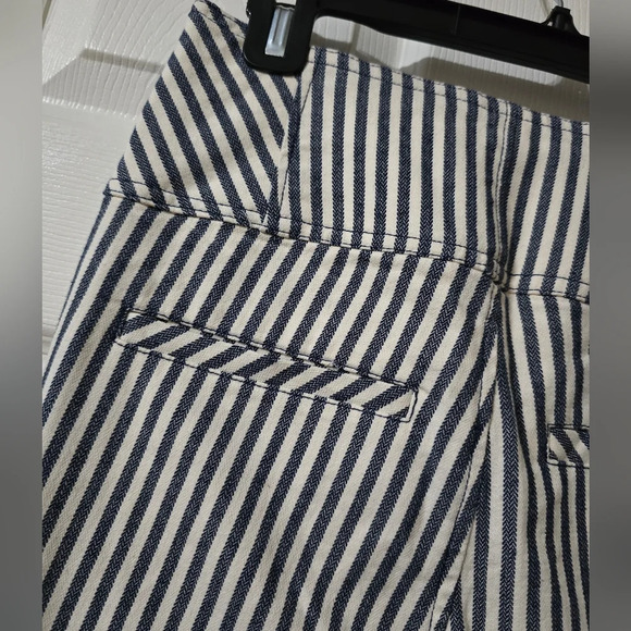 Free People Blue and White Tapered Trousers - Picture 10 of 14